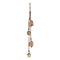 Antique Gold Decorative Bells with Jute Rope Swag - 26" H x 2.5" L x 2.5" W - Perfect for Christmas Decor